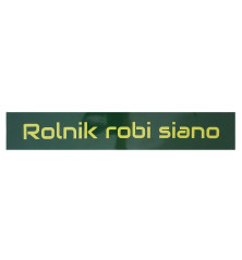 Naklejka ROLNIK ROBI SIANO RRS