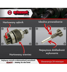 Zespół sprzęgający rozrusznika typu Magneton 9142980 ELMOT 9142980.6EL