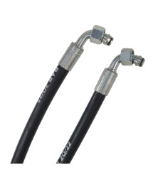 Przewód hydrauliczny DN10 330bar kolano DKOL 90 DN10 M18X1.5 12L / kolano DKOL 90 DN10 M18X1.5 12L, L-1370mm DN10-2SN PZL-HYDRAL