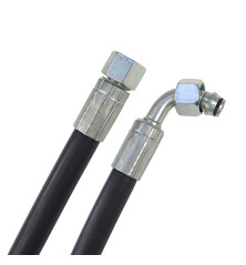 Przewód hydrauliczny DN10 330bar gwint wewnętrzny M18x1,5 prosta / kolano DKOL 90 DN10 M18X1.5 12L, L-300mm DN10-2SN PZL-HYDRAL 