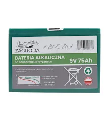 Bateria alkaliczna, akumulator 75Ah 9V 201031002 ZAGRODA BAT75ZA