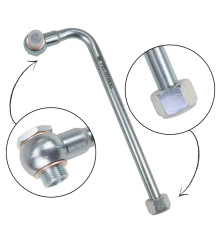 Rurka wygięta 90 stopni Fi-15 z oczkiem 18mm długość 300mm HYDRAL L-300.15KH 90