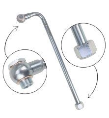 Rurka wygięta 90 stopni Fi-15 z oczkiem 18mm długość 400mm HYDRAL L-400.15PH 90