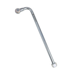 Rurka wygięta 90 stopni Fi-15 z oczkiem 18mm długość 400mm HYDRAL L-400.15PH 90