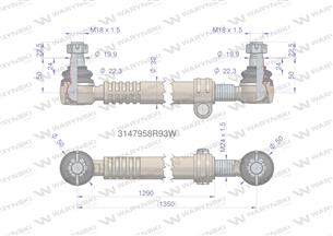 Drążek kierowniczy 3147958R93 WARYŃSKI