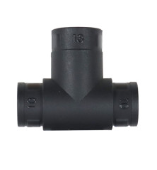 Trójnik łącznik do rur peszli karbowanych 10x13x10 (sprzedawane po 5) ELMOT widoczna cena za 1 sztukę TK10-13EL