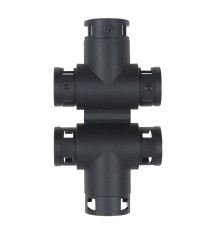 Trójnik łącznik do rur peszli karbowanych 10x13x10 (sprzedawane po 5) ELMOT widoczna cena za 1 sztukę TK10-13EL