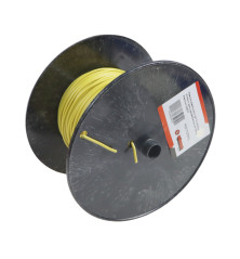 Przewód elektryczny LgY-S instalacji 0,75mm żółty (sprzedawany po 100 m) Premium ELMOT PE0.75ZZPEL