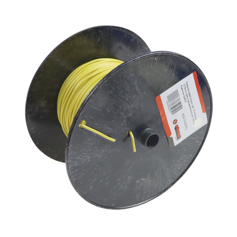 Przewód elektryczny LgY-S instalacji 0,75mm żółty (sprzedawany po 100 m) Premium ELMOT PE0.75ZZPEL