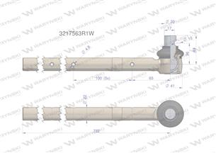 Przegub kierowniczy 3217563R1 WARYŃSKI