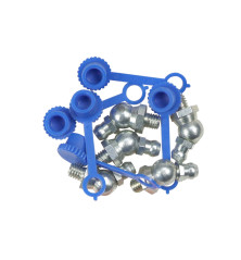 Komplet smarowniczek M6x45 5szt, osłona smarowniczki niebieska PZL HYDRAL 714120645NH