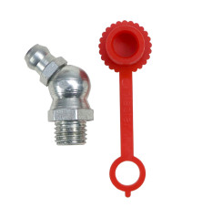 Komplet smarowniczek M8x45 5szt, osłona smarowniczki czerwona PZL HYDRAL 714120845CH