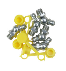 Komplet smarowniczek M8x45 5szt, osłona smarowniczki żółta PZL HYDRAL 714120845ZUH