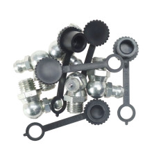Komplet smarowniczek M8x90 5szt, osłona smarowniczki czarna PZL HYDRAL 714120890CZH
