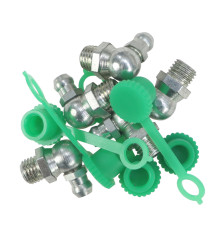 Komplet smarowniczek M8x90 5szt, osłona smarowniczki zielona PZL HYDRAL 714120890ZH