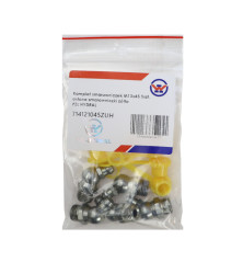 Komplet smarowniczek M10x45 5szt, osłona smarowniczki żółta PZL HYDRAL 714121045ZUH