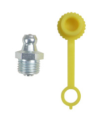 Komplet smarowniczek M10x1 10szt, osłona smarowniczki żółta PZL HYDRAL 7141210PZUH