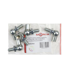 Przegub kulowy kątowy sprężyny gazowej M8 x M8 L18 MORGA(sprzedawane po 5 sztuk) widoczna cena za 1 szt 718028M