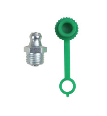 Komplet smarowniczek M10x1 10szt, osłona smarowniczki zielona PZL HYDRAL 7141210PZH