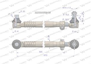 Drążek kierowniczy 3225505R91 WARYŃSKI