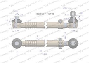 Drążek kierowniczy kompletny 3230081R91 WARYŃSKI