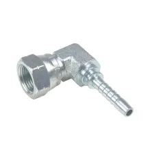 Końcówka zakucie hydrauliczne DKR 90° DN06 3/8" kompaktowa kuta Premium HYDRAL DKR90DN06G3/8KH