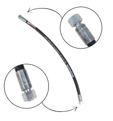 Przewód hydrauliczny 330 bar gwint M18x1,5 proste (DKOL - DKOL) L-670mm DN10-2SN (AA-10-670, P11P11) 33MPa PZL HYDRAL AA-10-670/