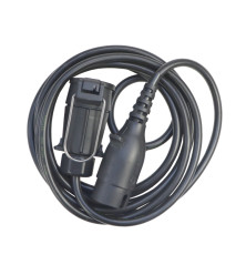 Przewód podłączeniowy wtyczka obtrysk gniazdo 7 gniazdo podwieszane 3,5m, 7-żył (W+W) (kabel 1mm) ELMOT PPWGP3.5MPEL