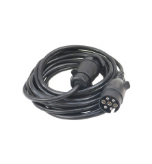 Przewód podłączeniowy wtyczka obtrysk gniazdo 7 gniazdo podwieszane 7m, 7-żył(W+W) (kabel 1mm) ELMOT PPWGP7MPEL