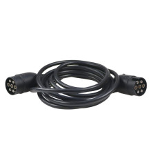 Przewód podłączeniowy wtyczka wtyczka obtrysk 3,5m 7 żył (W+W) (kabel 1mm) ELMOT PPWW3.5MPEL