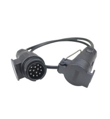 Adapter przejściówka gniazda złącza kablowy 13/7 12V długość 1,0m ELMOT AD13/7KEL