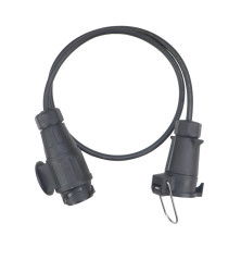 Adapter przejściówka gniazda złącza kablowy 13/7 12V długość 1,0m ELMOT AD13/7KEL
