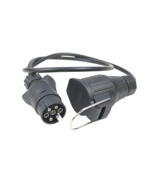 Adapter przejściówka gniazda złącza kablowy 7/13 12V długość 1,0m ELMOT AD7/13KEL