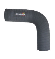 Przewód kolano 90stopni fi-35,5x5 druga strona 44x5mm zbrojony kord IMT558 ( sprzedawane po 2 szt) ANDORIA widoczna cena za 1 sz