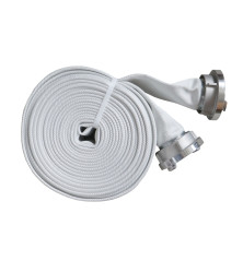 Wąż strażacki motopompy ppoż. z końcówkami storz kolor biały Fi-75mm PZL HYDRAL 75W20PCVM