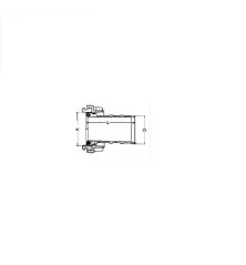 Łącznik ssawny storz 75mm z tuleją pod wąż 70mm aluminiowy PZL HYDRAL LS70H