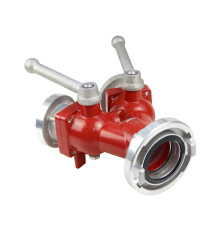 Rozdzielacz kulowy węży strażackich 75-52/52mm PZL HYDRAL RKWS75H