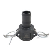 Szybkozłącze Camlock coupling gniazdo Typ C polipropylen PP 1 1/4" x 32mm PZL HYDRAL ZCPC32H