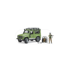 Land Rover Defender Kombi z leśniczym i psem Bruder 02587 BR02587