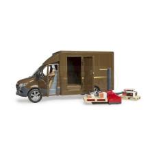 Mercedes Sprinter UPS kurier z paleciakiem Bruder 02678 BR-02678