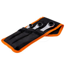 Zestaw kluczy płasko oczkowych z grzechotką BAHCO S4RM/3T