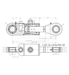 Siłownik hydrauliczny CJ2F.16.63.36.100-00
