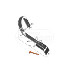 ZĄB SPRĘŻYSTY KPL. ZE SKROBAKIEM 2340986 IND RF2340986 Kverneland