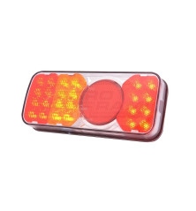 Lampa zespolona tylna lewa, 12V-24V + przewody 190cm YLY-S 5x0,75mm2, diody 311KR, W66L WAŚ