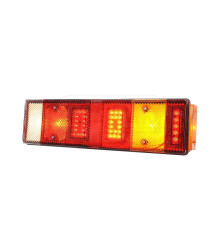 Lampa tylna zespolona ze światłem pozycyjnym bocznym prawa, 12V-24V + diody 657, W26DŻP WAŚ