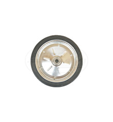 Koło metalowe gumowane z łożyskiem kulkowym otwór fi 25 400x80 KMG KMG-400