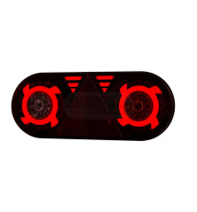 Lampa zespolona diodowa z trójkątem odblaskowym prawa 6-funkcyjna 12/24V LZD 2551