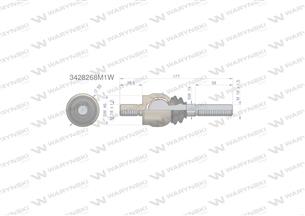 Przegub kierowniczy 177mm- M18x1,5 M18x1,5 3428268M1 Waryński