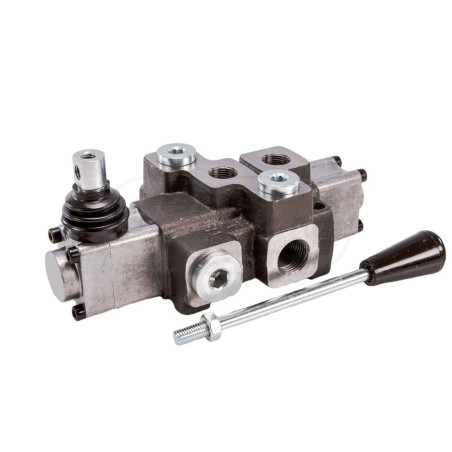 Rozdzielacz hydrauliczny 1-sekcyjny max przepływ 40L z zatrzaskiem W-ROZ40L/1Z WARYŃSKI