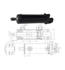 Cylinder CJ-SO6-63/32/102 1876399M91 Ursus